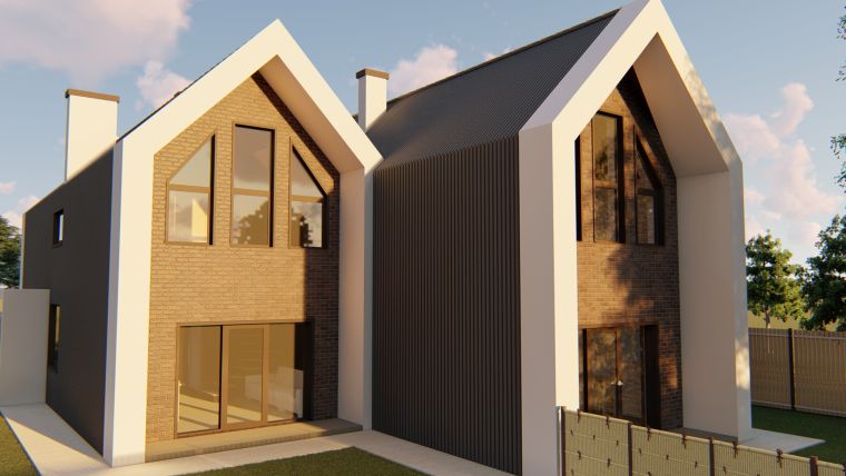 Проект индивидуального жилого дома по улице Лидице