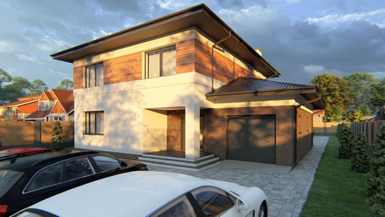 Проект жилого дома в селе Зазимье